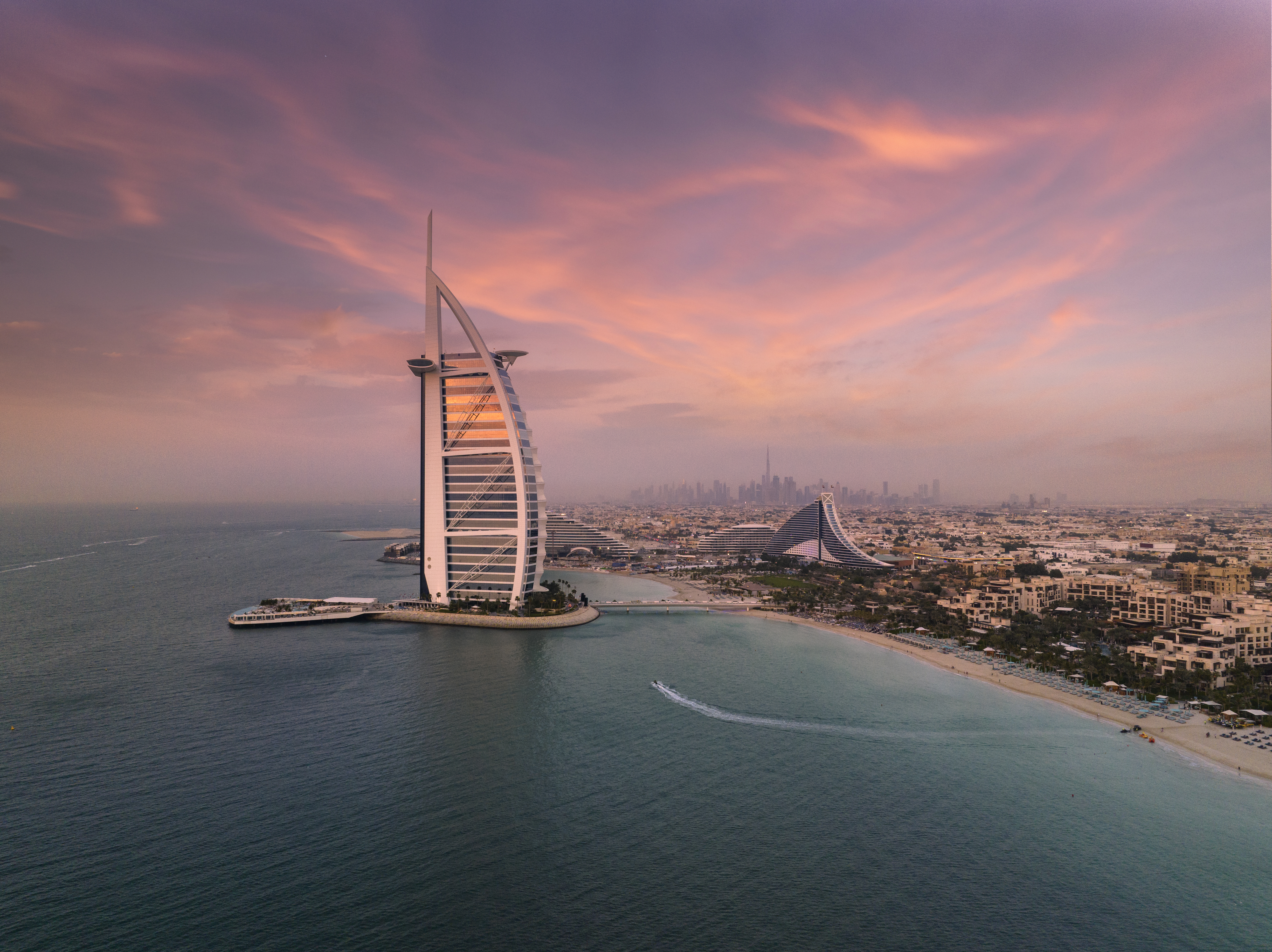 Dubai, UAE -- modern skyline, Burj Khalifa and Gulf city atmosphere